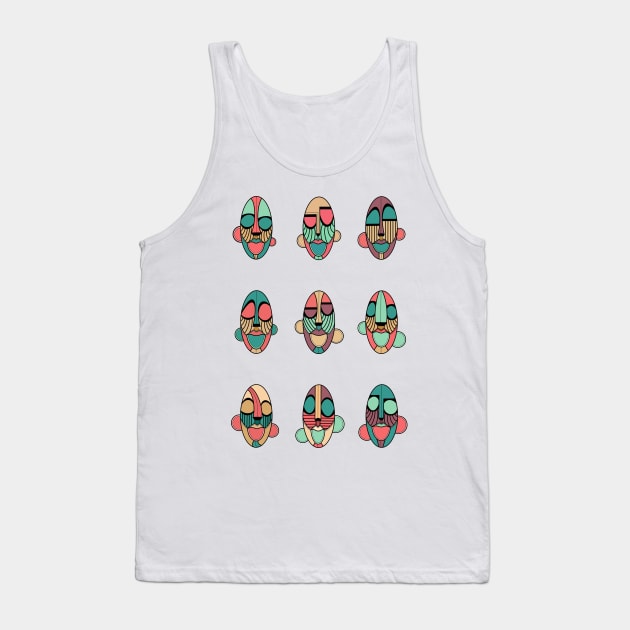 AFRO MASK LXZ Tank Top by NEXT OF KING